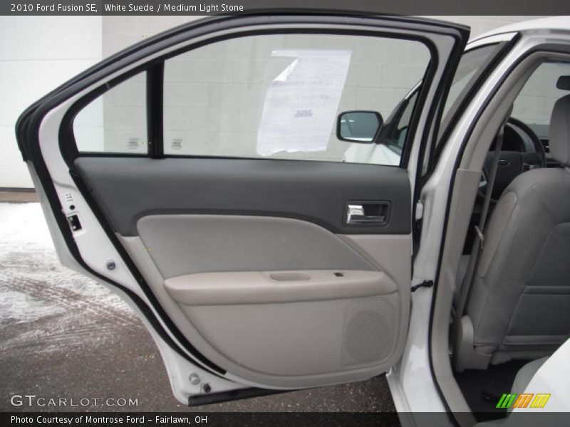 White Suede / Medium Light Stone 2010 Ford Fusion SE