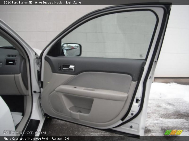 White Suede / Medium Light Stone 2010 Ford Fusion SE