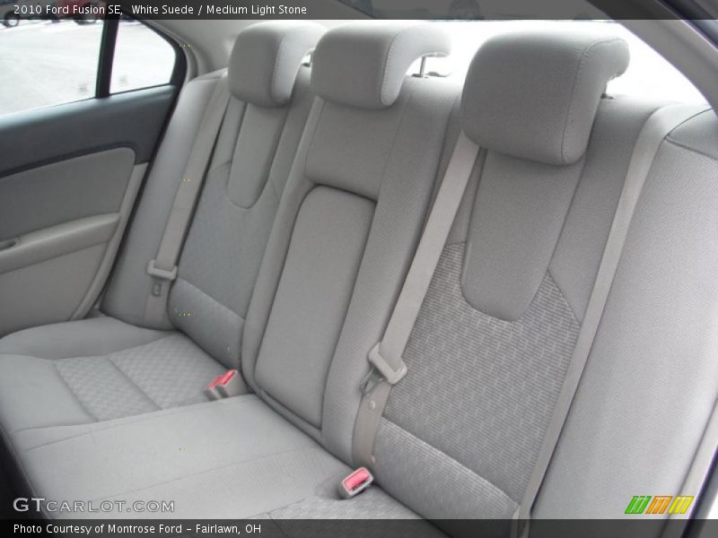White Suede / Medium Light Stone 2010 Ford Fusion SE