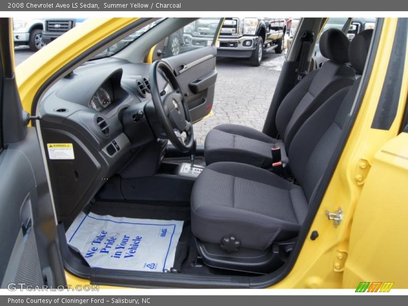 Summer Yellow / Charcoal 2008 Chevrolet Aveo LS Sedan
