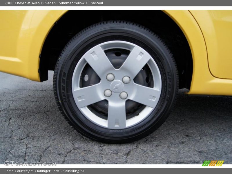 Summer Yellow / Charcoal 2008 Chevrolet Aveo LS Sedan