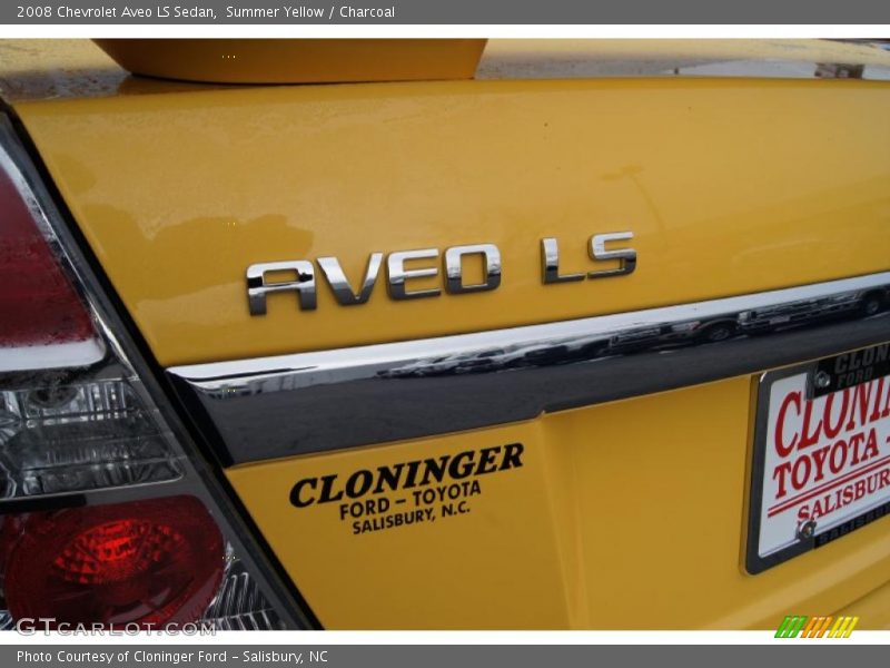 Summer Yellow / Charcoal 2008 Chevrolet Aveo LS Sedan