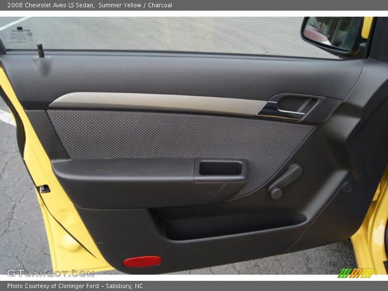 Summer Yellow / Charcoal 2008 Chevrolet Aveo LS Sedan