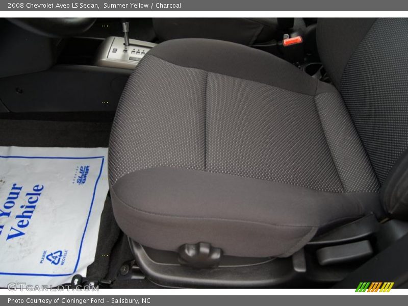 Summer Yellow / Charcoal 2008 Chevrolet Aveo LS Sedan