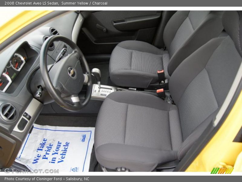 Summer Yellow / Charcoal 2008 Chevrolet Aveo LS Sedan