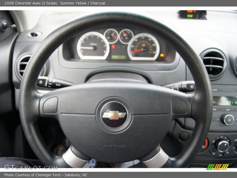 Summer Yellow / Charcoal 2008 Chevrolet Aveo LS Sedan
