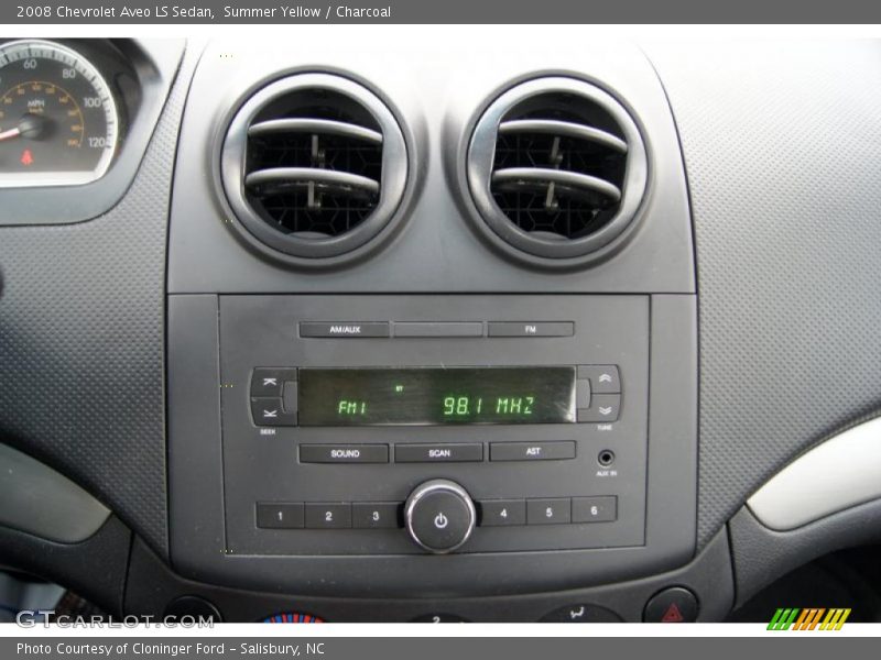 Summer Yellow / Charcoal 2008 Chevrolet Aveo LS Sedan