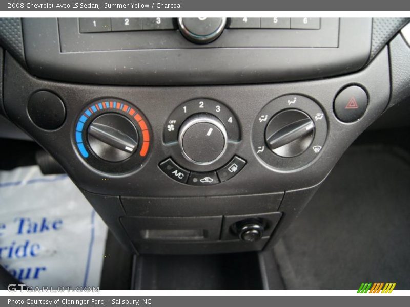 Summer Yellow / Charcoal 2008 Chevrolet Aveo LS Sedan