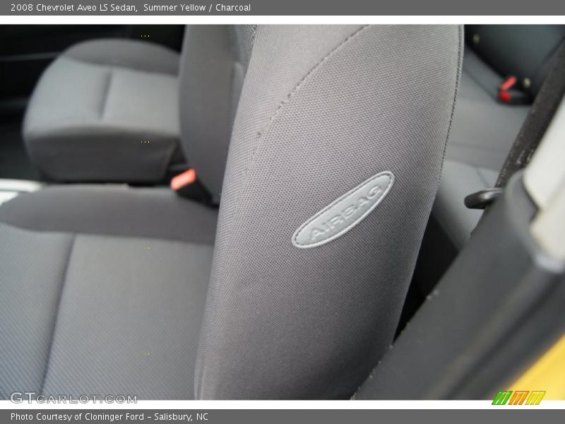 Summer Yellow / Charcoal 2008 Chevrolet Aveo LS Sedan