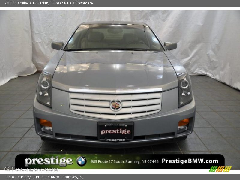 Sunset Blue / Cashmere 2007 Cadillac CTS Sedan