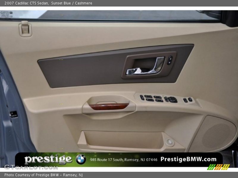 Sunset Blue / Cashmere 2007 Cadillac CTS Sedan