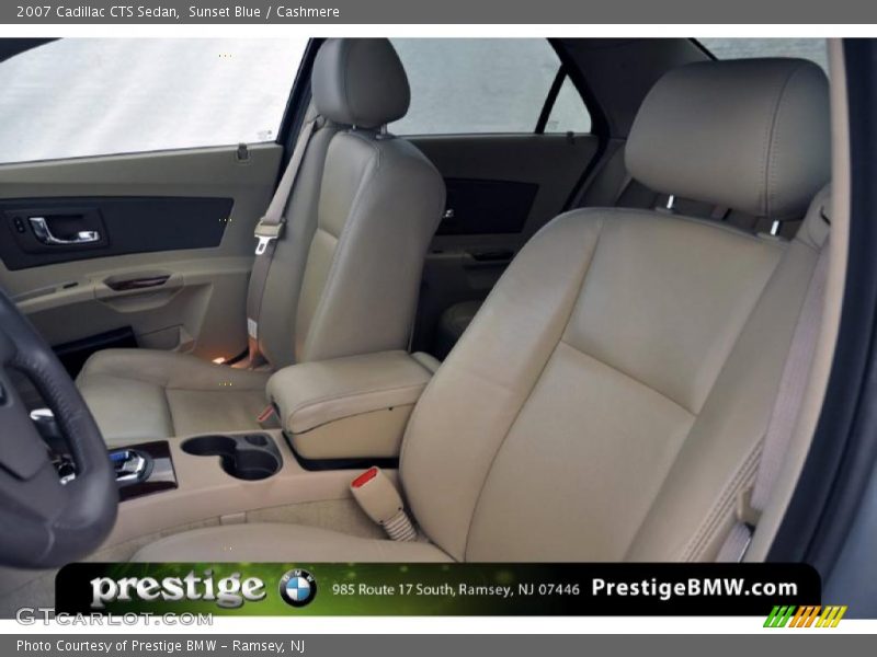 Sunset Blue / Cashmere 2007 Cadillac CTS Sedan