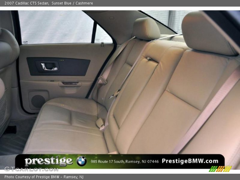 Sunset Blue / Cashmere 2007 Cadillac CTS Sedan