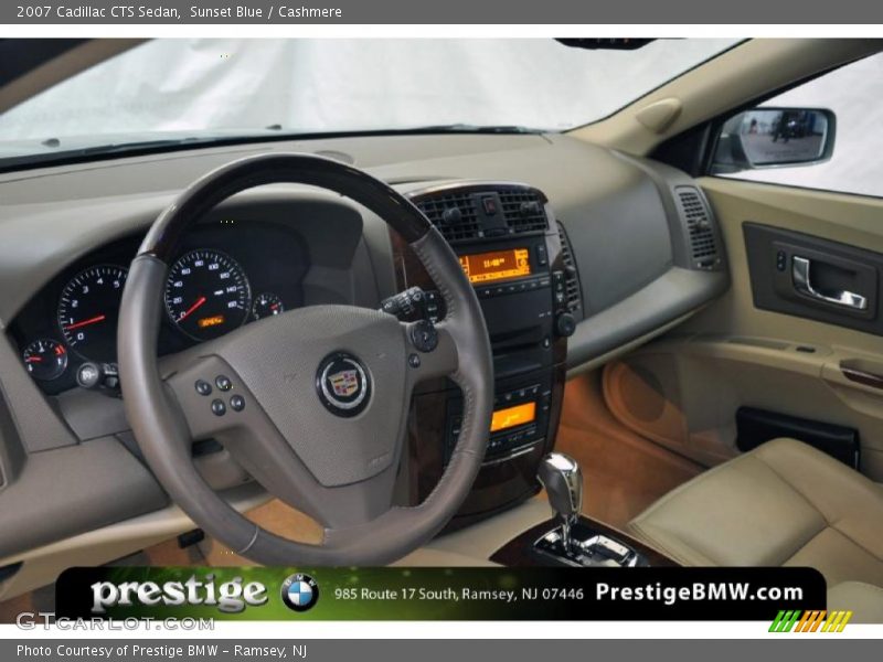 Sunset Blue / Cashmere 2007 Cadillac CTS Sedan