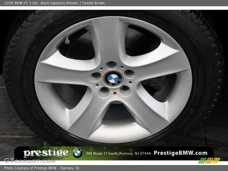 Black Sapphire Metallic / Saddle Brown 2008 BMW X5 3.0si