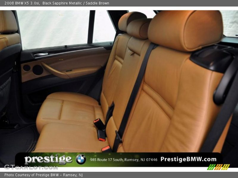Black Sapphire Metallic / Saddle Brown 2008 BMW X5 3.0si