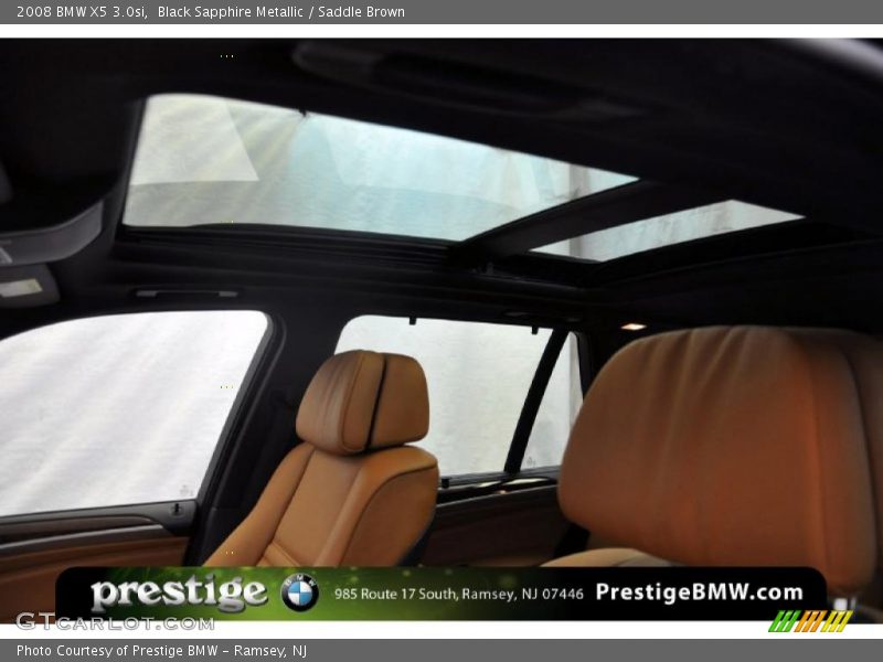 Black Sapphire Metallic / Saddle Brown 2008 BMW X5 3.0si