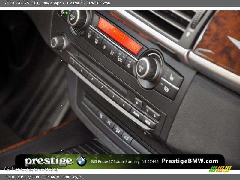 Black Sapphire Metallic / Saddle Brown 2008 BMW X5 3.0si