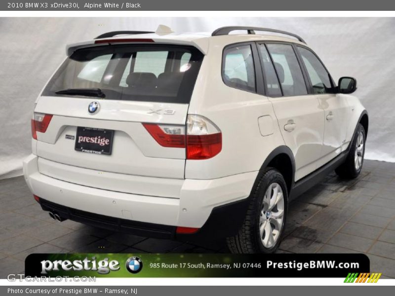 Alpine White / Black 2010 BMW X3 xDrive30i