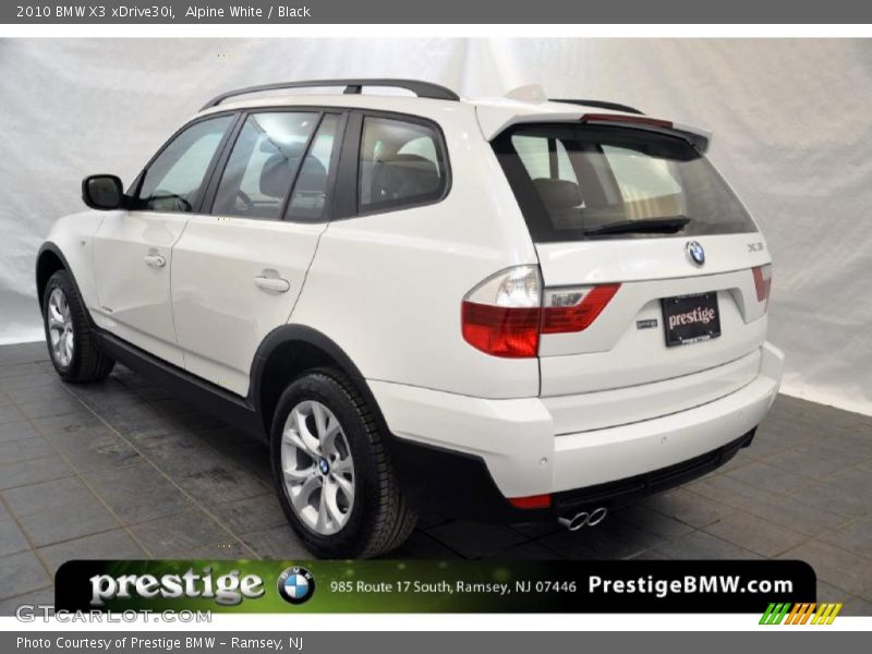 Alpine White / Black 2010 BMW X3 xDrive30i