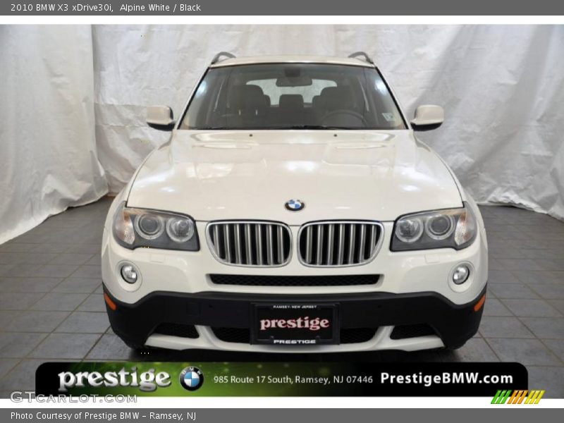 Alpine White / Black 2010 BMW X3 xDrive30i