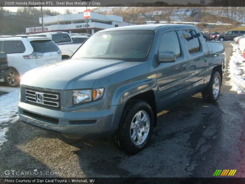 Steel Blue Metallic / Gray 2008 Honda Ridgeline RTS