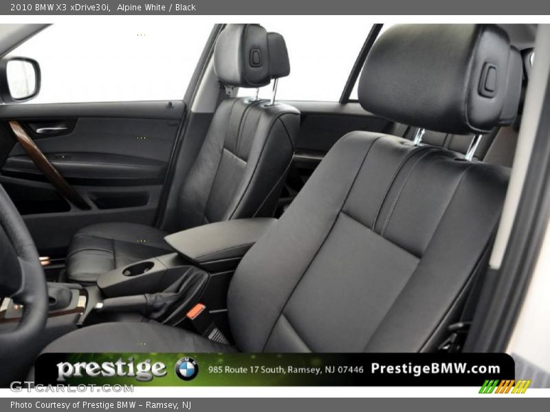 Alpine White / Black 2010 BMW X3 xDrive30i