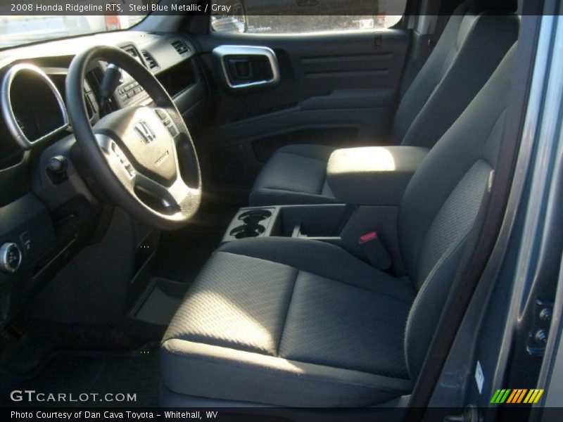 Steel Blue Metallic / Gray 2008 Honda Ridgeline RTS