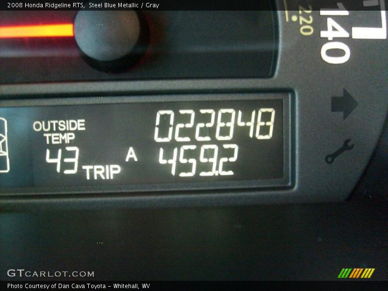 Steel Blue Metallic / Gray 2008 Honda Ridgeline RTS