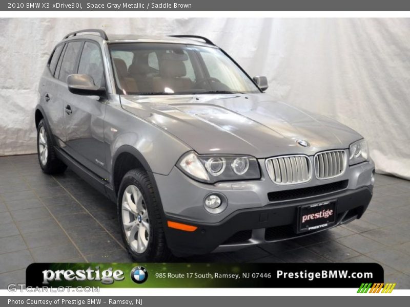 Space Gray Metallic / Saddle Brown 2010 BMW X3 xDrive30i