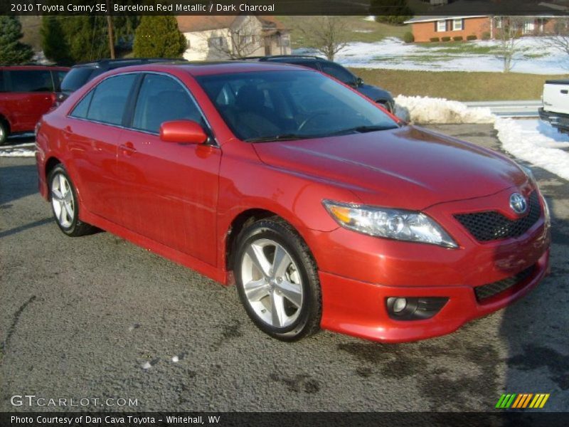 Barcelona Red Metallic / Dark Charcoal 2010 Toyota Camry SE