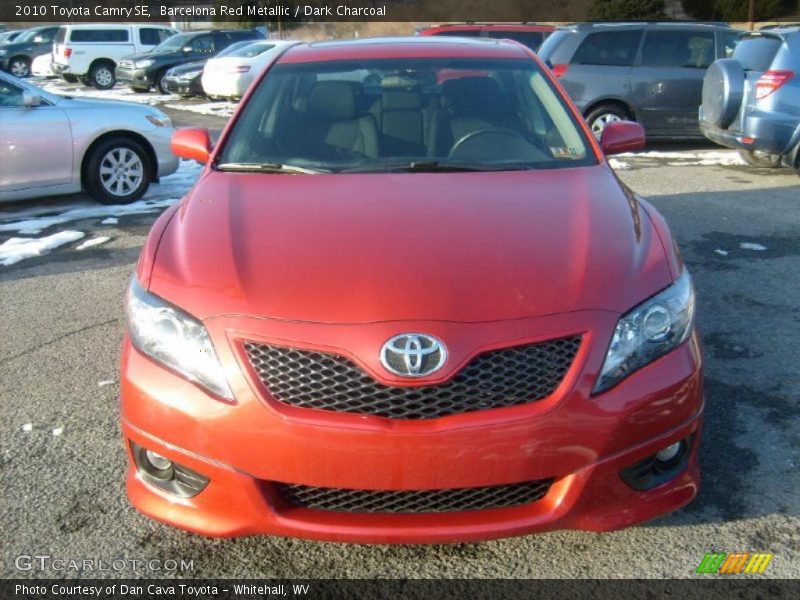 Barcelona Red Metallic / Dark Charcoal 2010 Toyota Camry SE