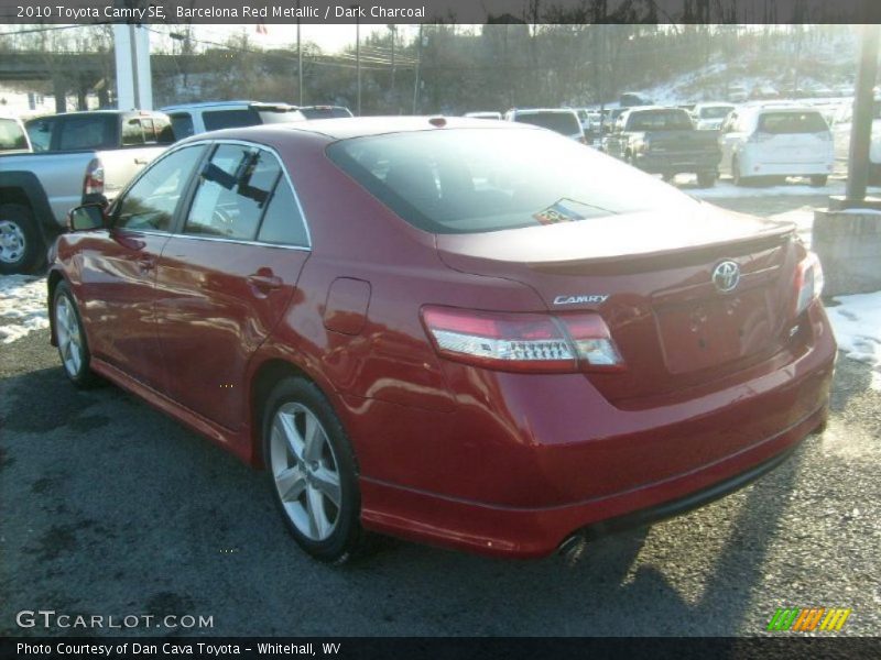 Barcelona Red Metallic / Dark Charcoal 2010 Toyota Camry SE