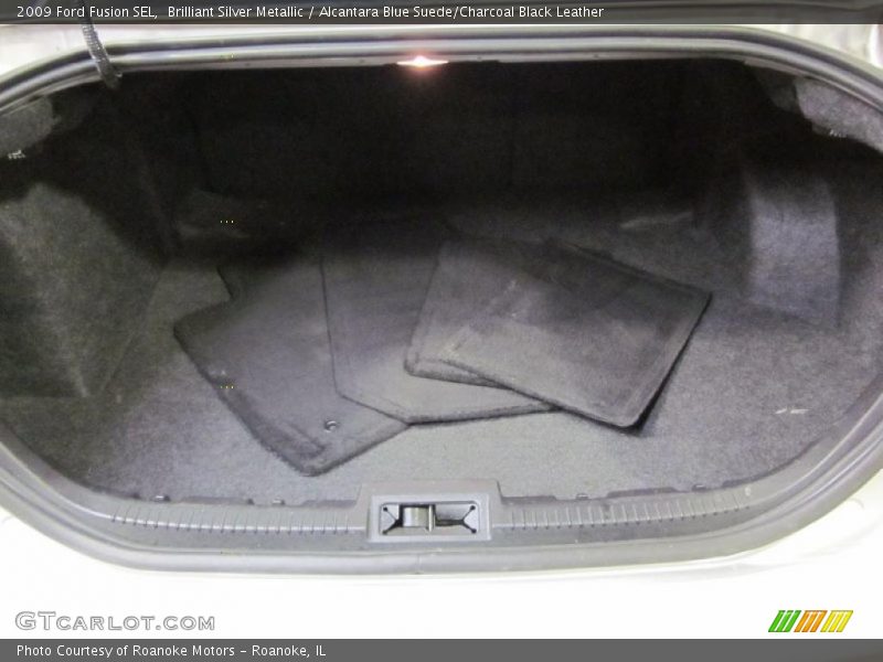 Brilliant Silver Metallic / Alcantara Blue Suede/Charcoal Black Leather 2009 Ford Fusion SEL