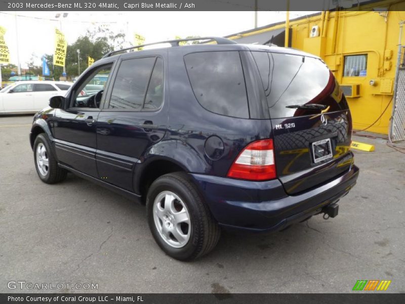  2003 ML 320 4Matic Capri Blue Metallic