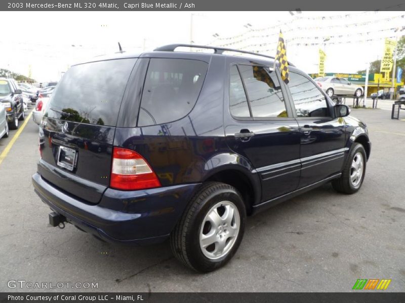 Capri Blue Metallic / Ash 2003 Mercedes-Benz ML 320 4Matic