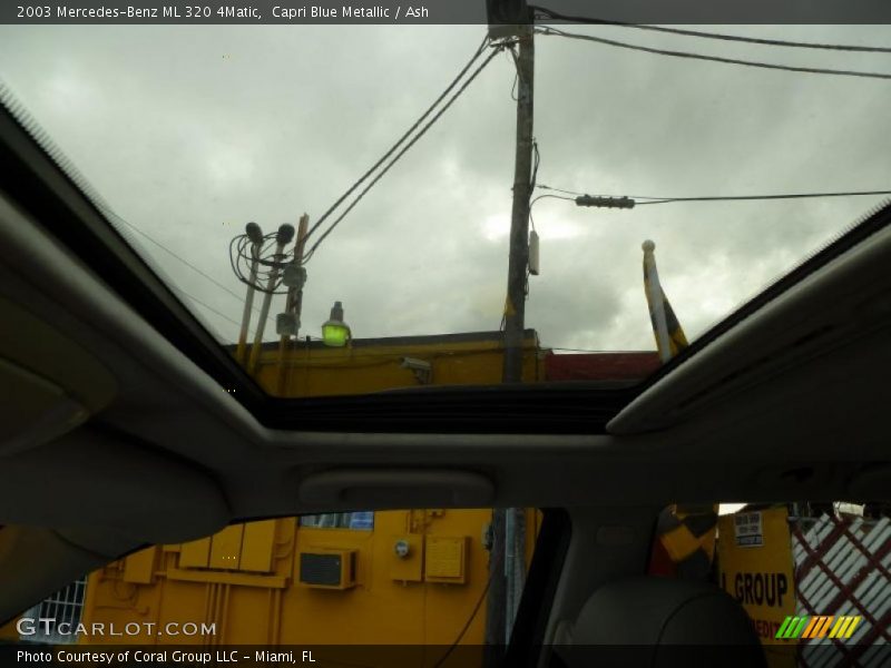 Capri Blue Metallic / Ash 2003 Mercedes-Benz ML 320 4Matic