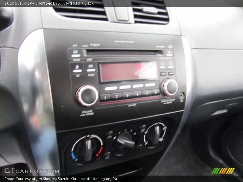 Vivid Red / Black 2010 Suzuki SX4 Sport Sedan S