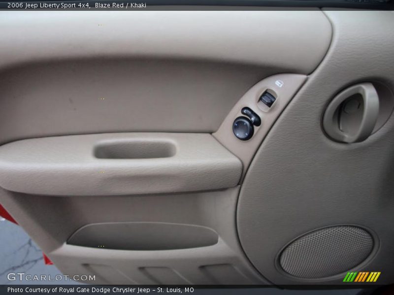 Blaze Red / Khaki 2006 Jeep Liberty Sport 4x4