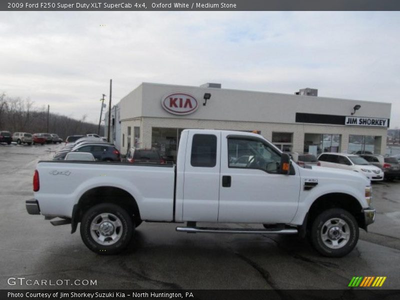 Oxford White / Medium Stone 2009 Ford F250 Super Duty XLT SuperCab 4x4