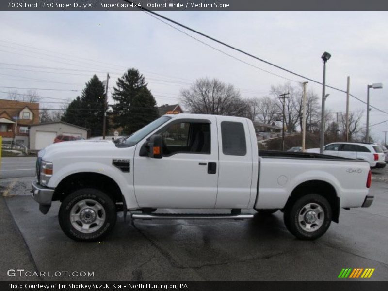 Oxford White / Medium Stone 2009 Ford F250 Super Duty XLT SuperCab 4x4
