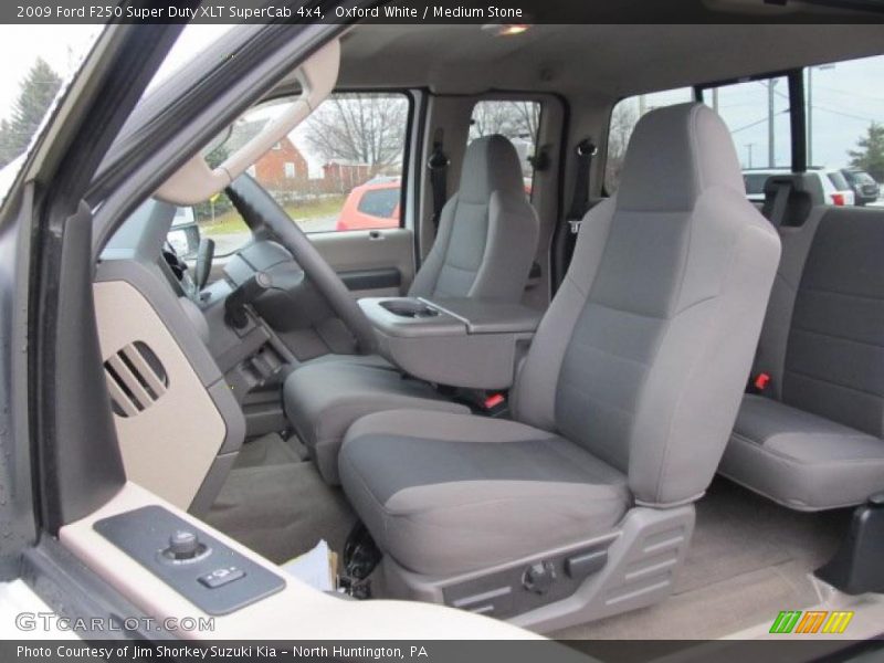 Oxford White / Medium Stone 2009 Ford F250 Super Duty XLT SuperCab 4x4
