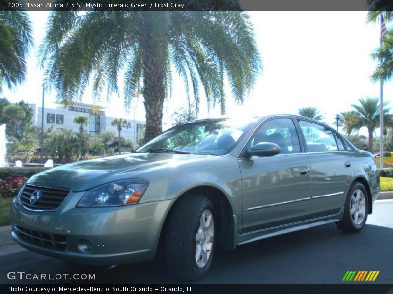 Mystic Emerald Green / Frost Gray 2005 Nissan Altima 2.5 S