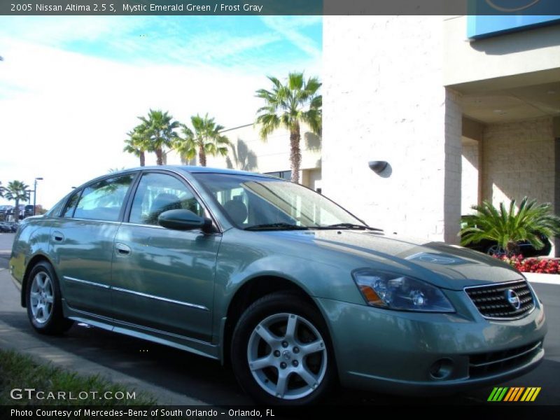 Mystic Emerald Green / Frost Gray 2005 Nissan Altima 2.5 S