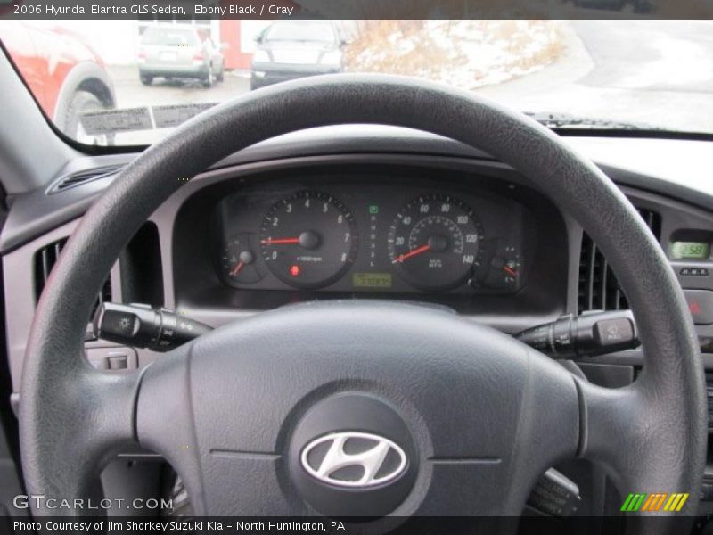 Ebony Black / Gray 2006 Hyundai Elantra GLS Sedan