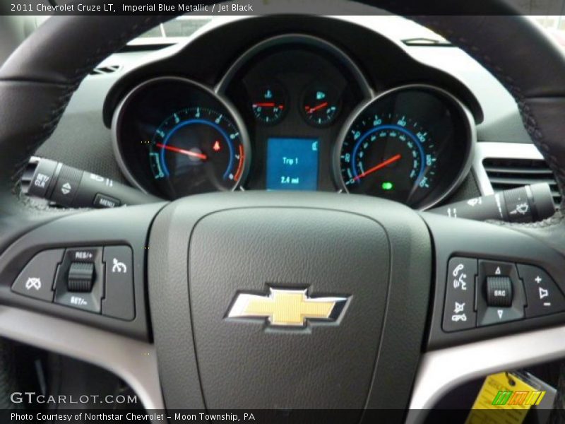 Imperial Blue Metallic / Jet Black 2011 Chevrolet Cruze LT
