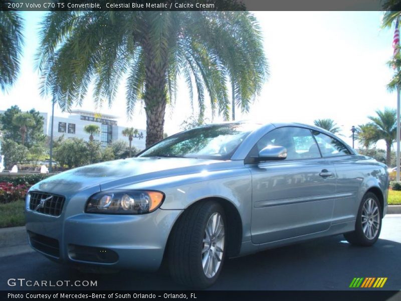 Celestial Blue Metallic / Calcite Cream 2007 Volvo C70 T5 Convertible