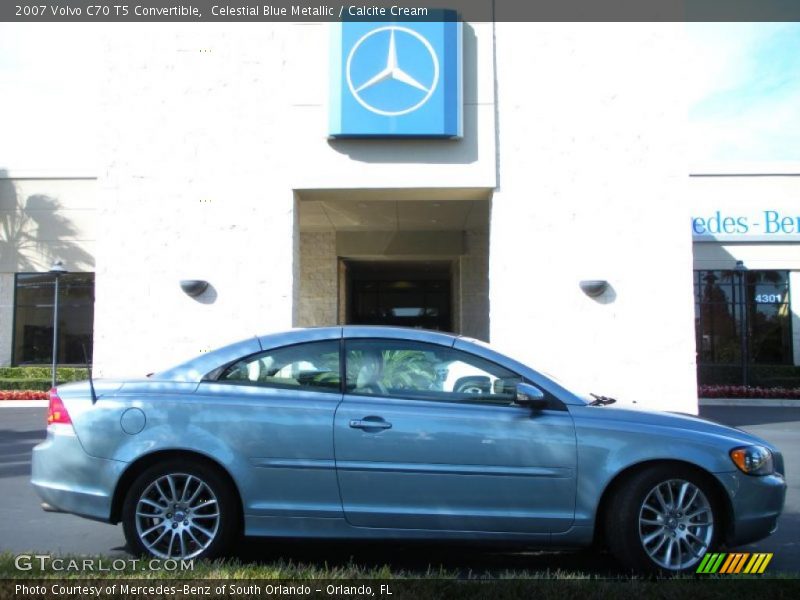 Celestial Blue Metallic / Calcite Cream 2007 Volvo C70 T5 Convertible