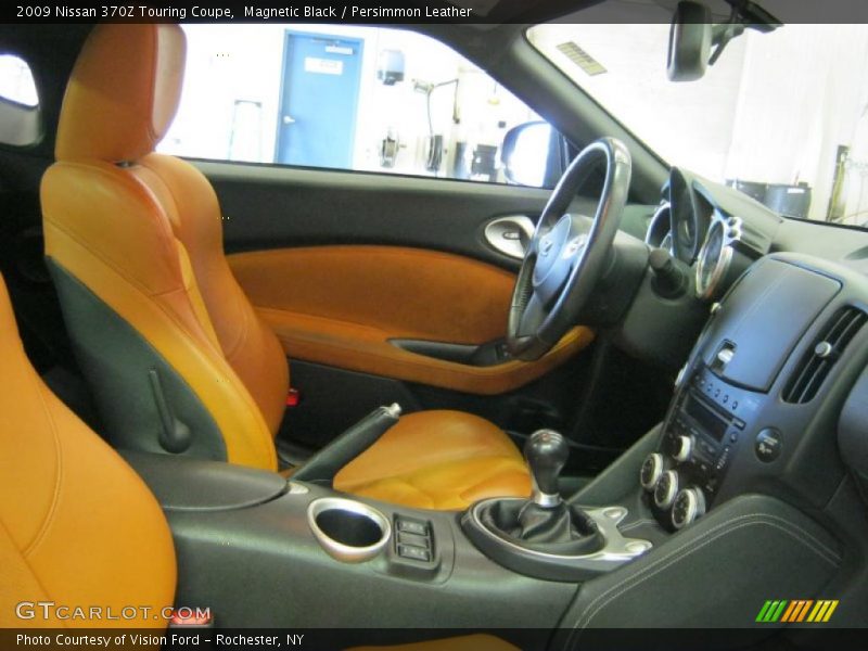Magnetic Black / Persimmon Leather 2009 Nissan 370Z Touring Coupe