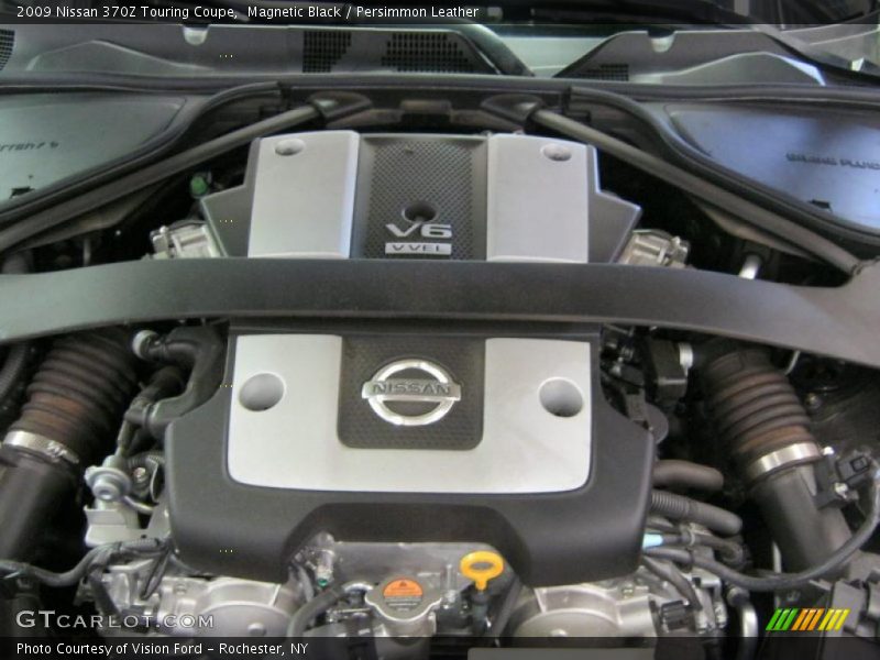 Magnetic Black / Persimmon Leather 2009 Nissan 370Z Touring Coupe